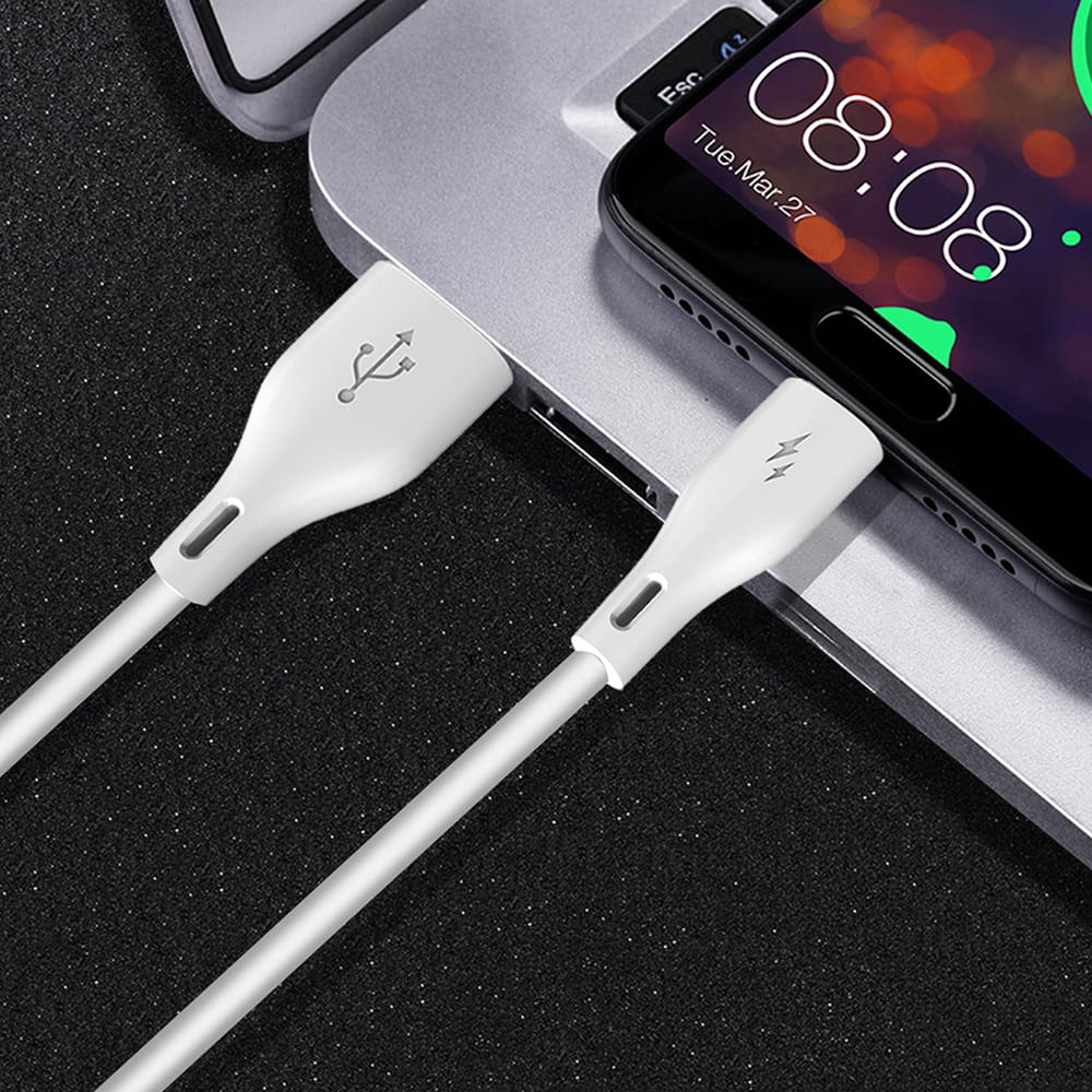 Dudao kábel USB / Lightning 5A kábel 1m fehér (L2L 1m fehér) - Image 5