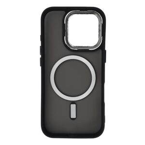 Magnetic MagSafe tok, iPhone 16 Pro készülékhez, Fekete