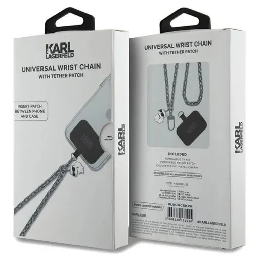 Karl Lagerfeld KLUCHCSKPK Universal Universal Hand Strap Choupette tok - ezüst - Image 3
