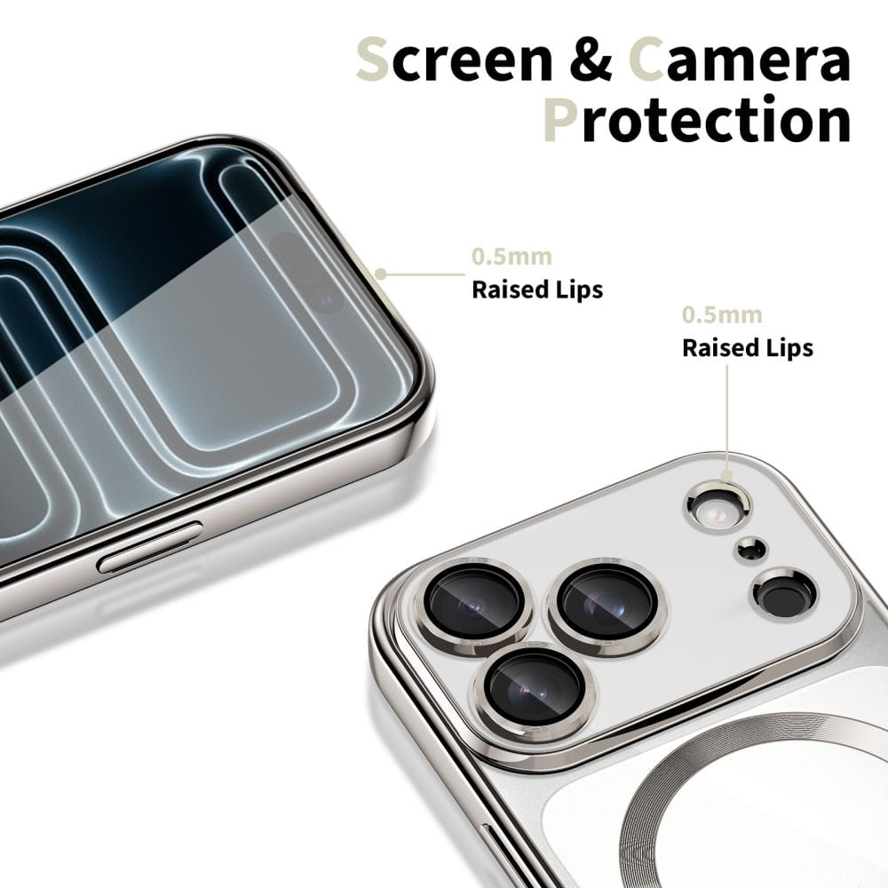 Tech-Protect MagFlex MagSafe Ütésálló Tok iPhone 17 Pro Max készülékhez - Ezüst - Image 3