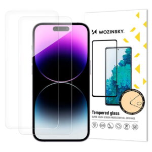 Wozinsky 9H Kijelzővédő Edzett Üveg iPhone 17 / 16 Pro készülékhez (2 darabos csomag)