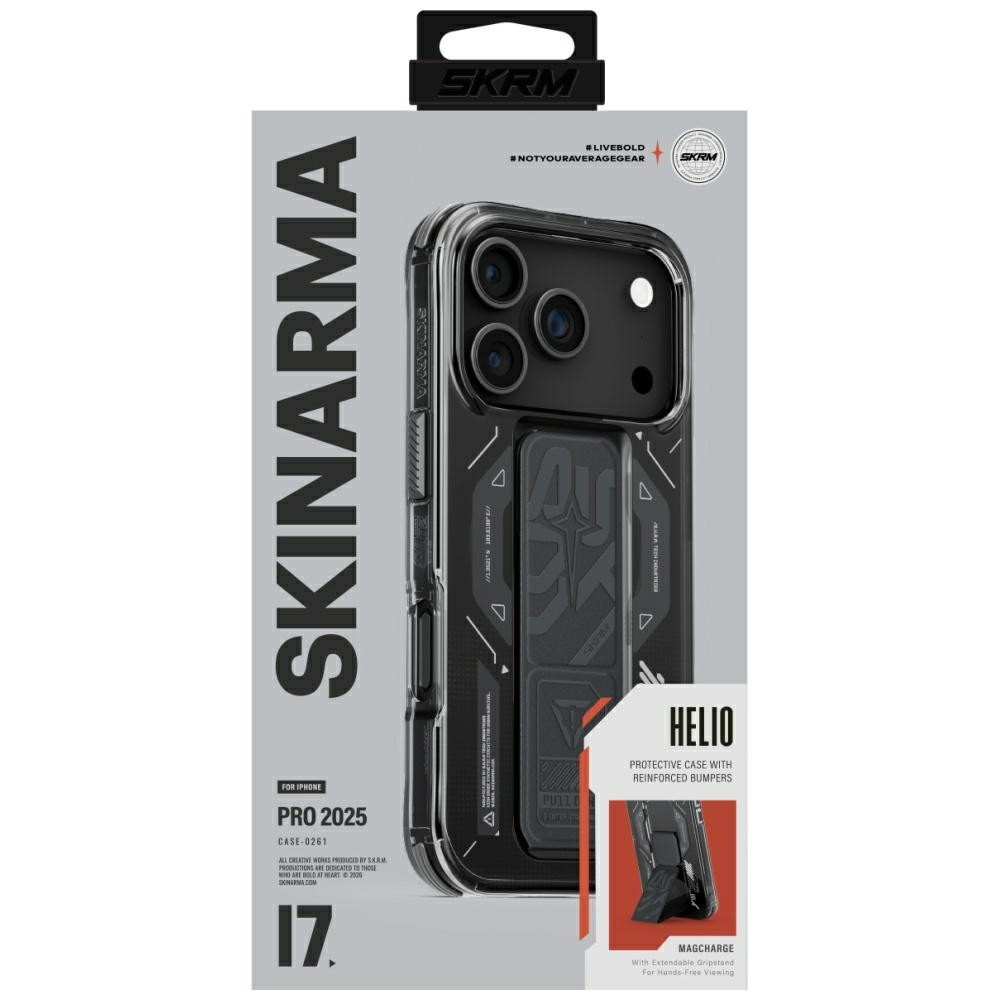 Skinarma Helio Apple iPhone 17 Pro mágneses tok kitámasztóval, fekete - Image 2