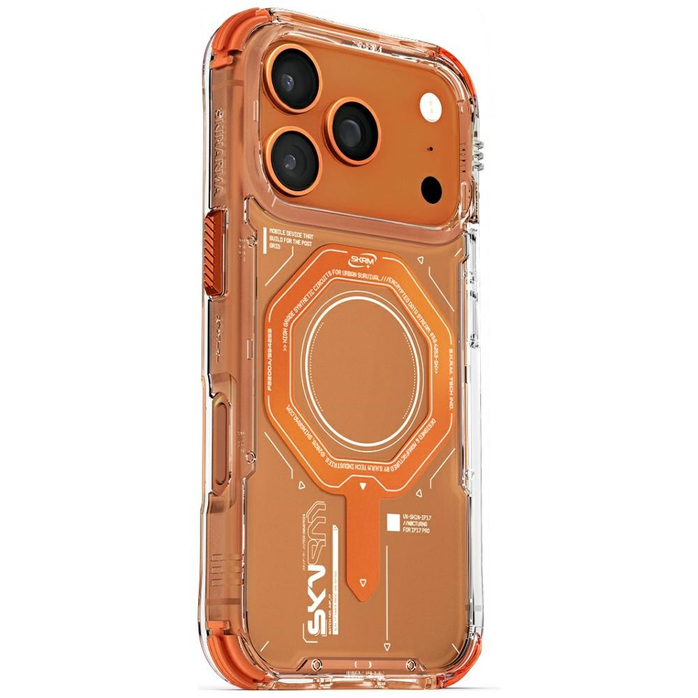 Skinarma Magma Apple iPhone 17 Pro Max mágneses tok, Magsafe kompatibilis, narancs - Image 2