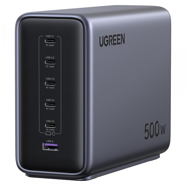 UGREEN Nexode X759 500W asztali töltő szürke kivitelben