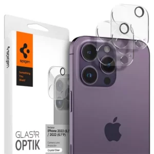 Spigen Glas.tR Optik Apple 16 Pro / 16 Pro Max / 15 Pro / 15 Pro Max / 14 Pro / 14 Pro Max Tempered kameravédő fólia (2db)