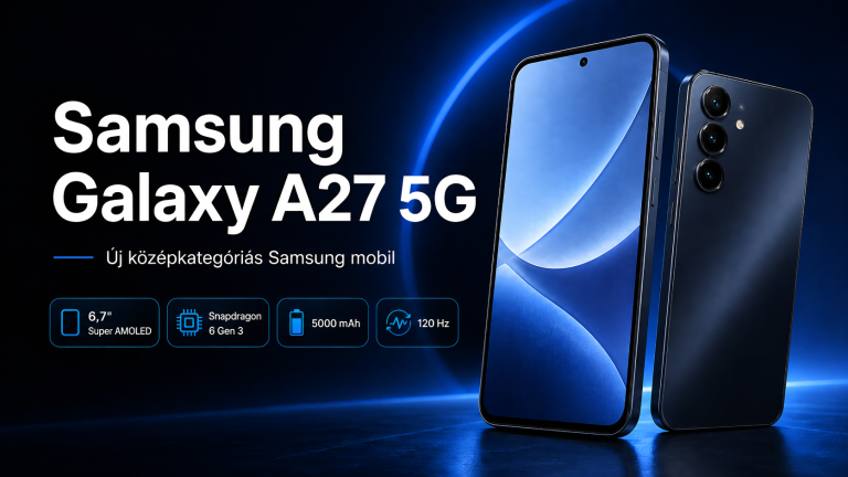 Samsung Galaxy A27 5G: bemutatkozott az új középkategóriás  mobil