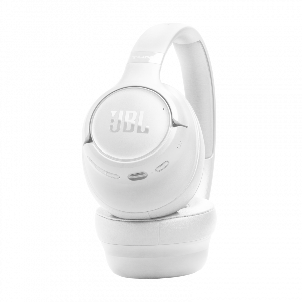 JBL Tune 730BT fehér Bluetooth fejhallgató oldalnézetben