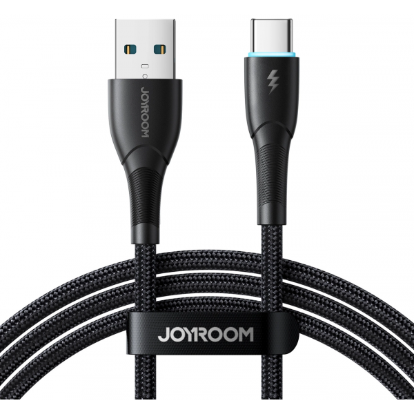 Joyroom S-A32 fekete USB-A–USB-C kábel két csatlakozóval
