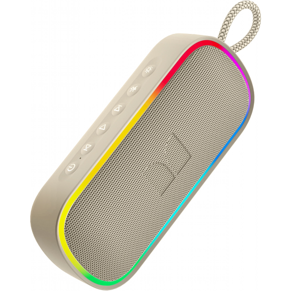 Monster S150 Plus natúr bézs Bluetooth hangszóró felső kezelőgombokkal